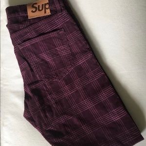 SUPREME Plaid Corduroy Pants FW ‘14
